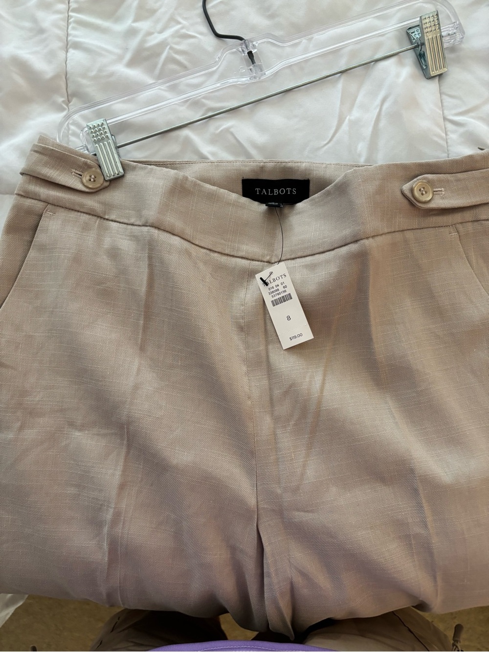 Talbots Light Beige Dress Trousers